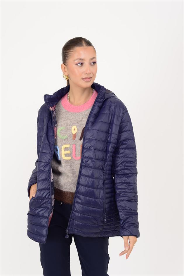 8960 ASTARI ÇİÇEK DESENLİ KAPİTONE MONT