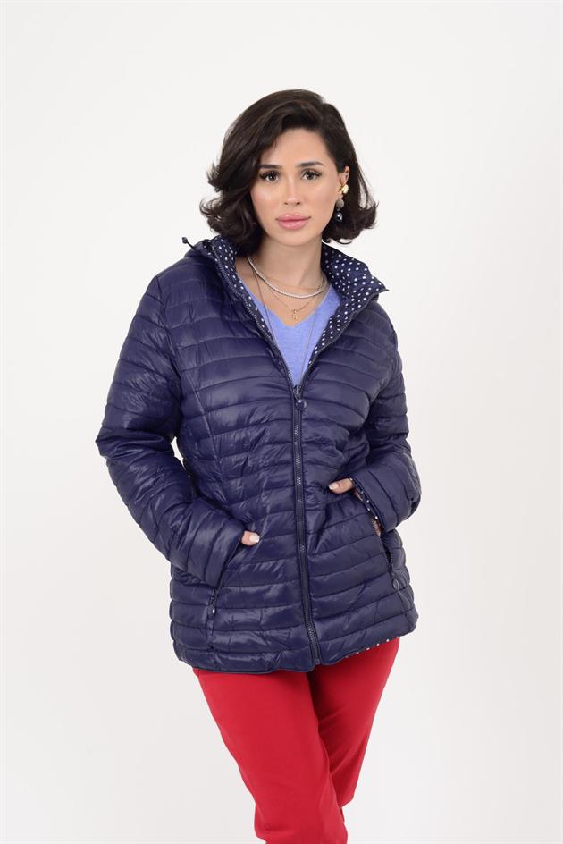 8966 TWIN PANTİYELİ ÇİFT TARAFLI KAPİTONE MONT