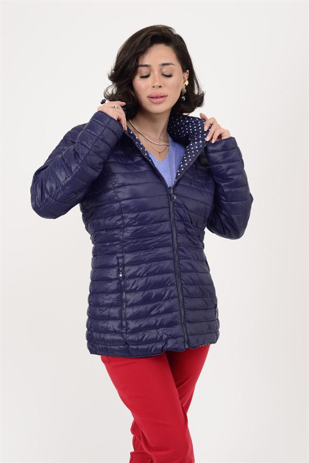 8966 TWIN PANTİYELİ ÇİFT TARAFLI KAPİTONE MONT