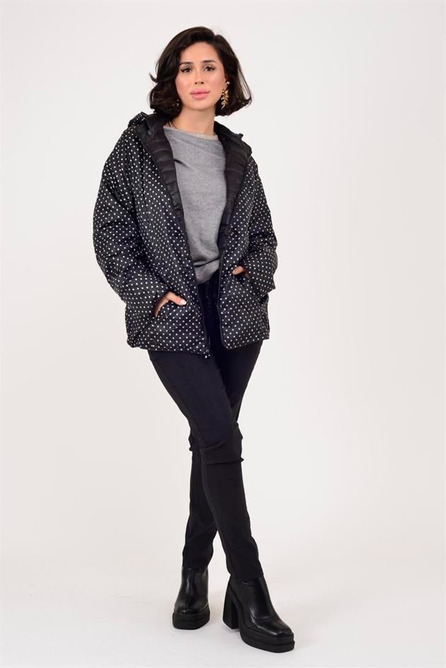 8966 TWIN PANTİYELİ ÇİFT TARAFLI KAPİTONE MONT