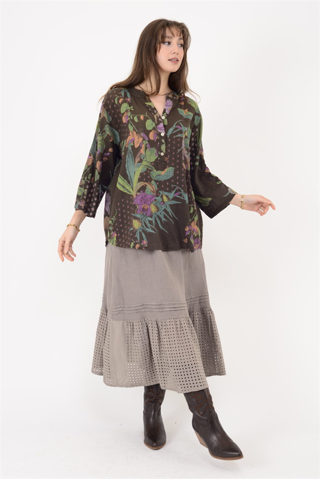 A0150 ÇİNİ DESEN GÖMLEK