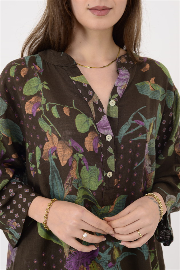 A0150 ÇİNİ DESEN GÖMLEK