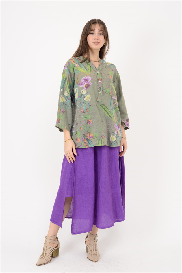 A0150 ÇİNİ DESEN GÖMLEK