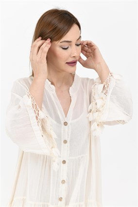 AN10384 ISMIRA PÜSKÜLLÜ HAM ELBİSE