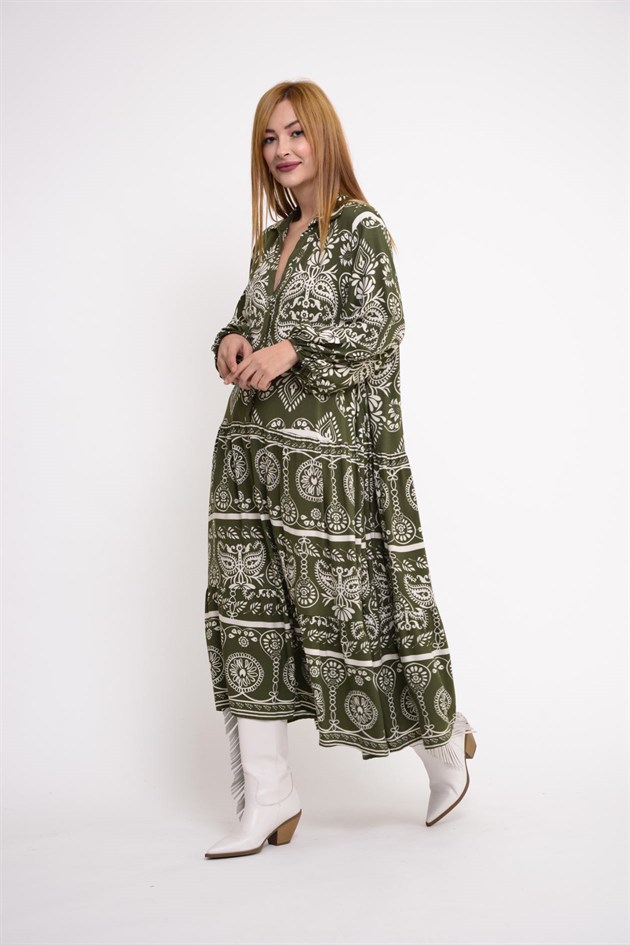 AN10385 REGINA VOLANLI ELBİSE