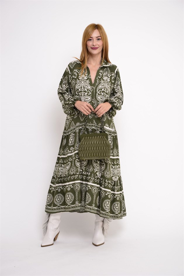 AN10385 REGINA VOLANLI ELBİSE