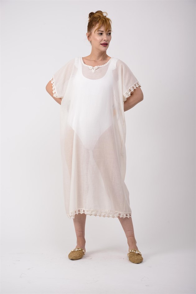 AN10392 NAKIŞLI HAM ELBİSE