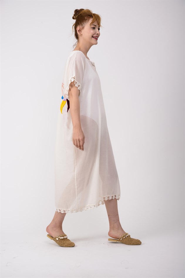 AN10392 NAKIŞLI HAM ELBİSE