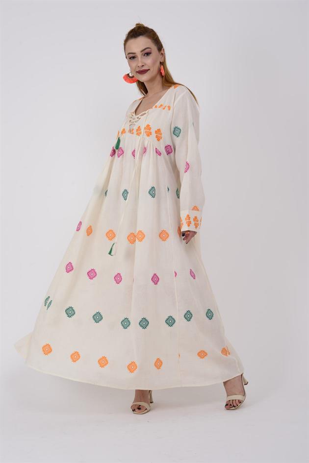 AN10503 FLORA ASTARLI HAM ELBİSE