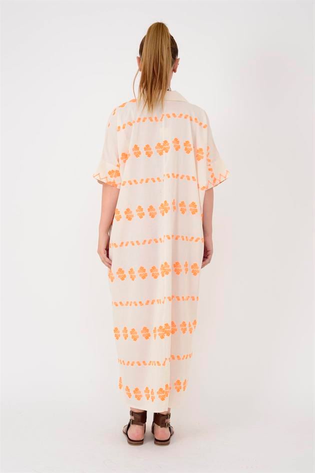 AN10515-3 FLORA CEP DETAYLI HAM ELBİSE