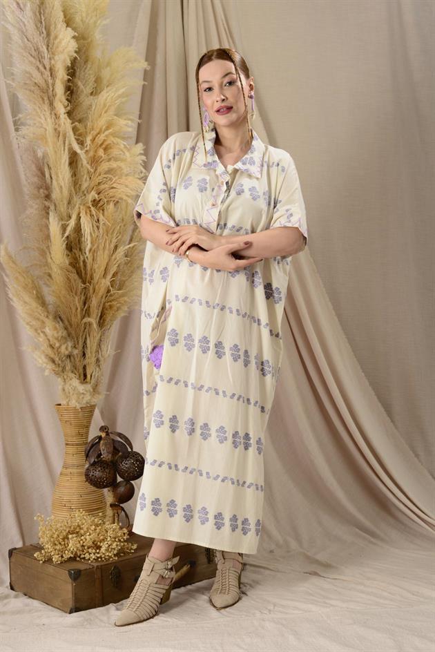 AN10515-3 FLORA CEP DETAYLI HAM ELBİSE