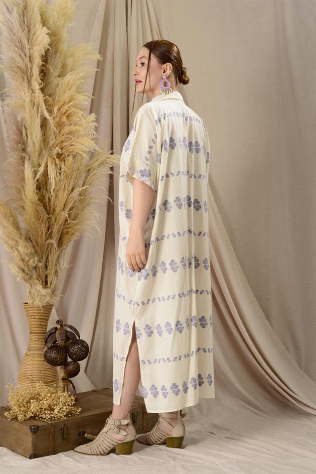 AN10515-3 FLORA CEP DETAYLI HAM ELBİSE