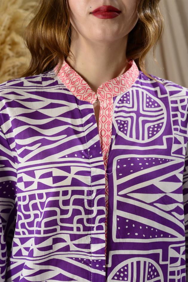 AN10557 MARIN GARNİ DETAYLI KISA ELBİSE