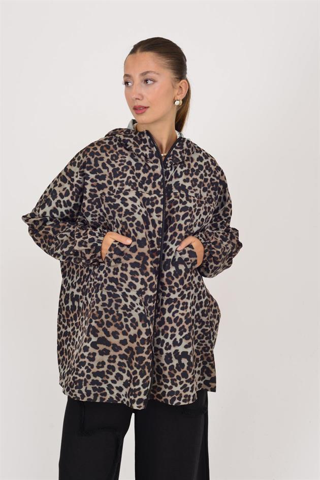 AN10560 LEOPAR DESEN YAĞMURLUK