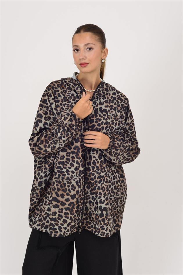 AN10560 LEOPAR DESEN YAĞMURLUK