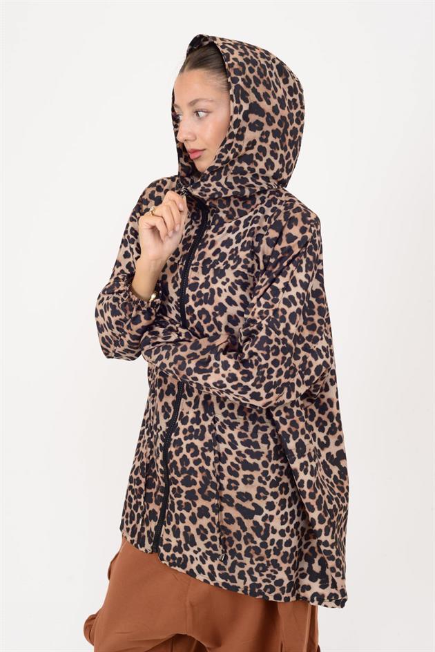 AN10560 LEOPAR DESEN YAĞMURLUK