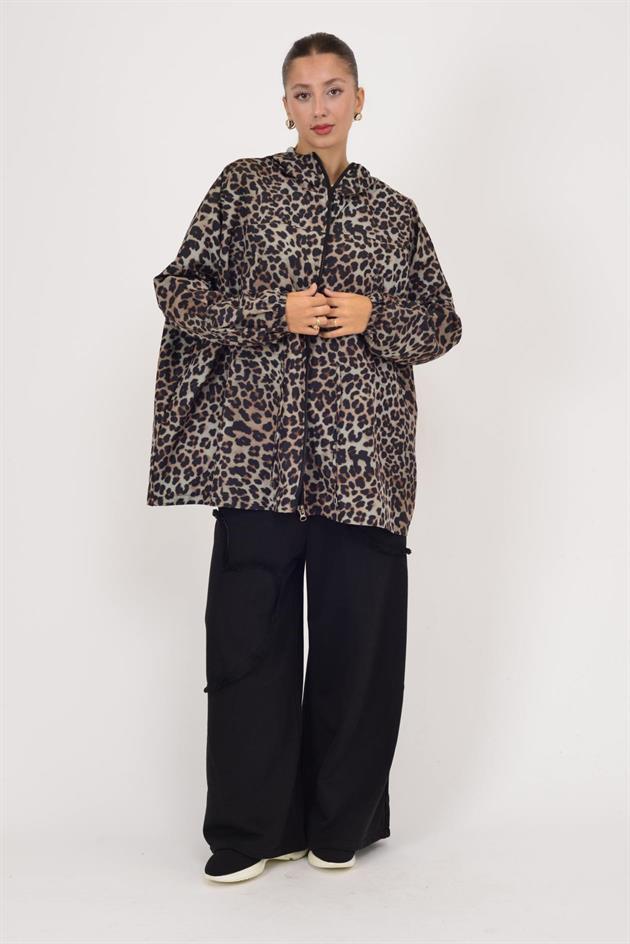 AN10560 LEOPAR DESEN YAĞMURLUK