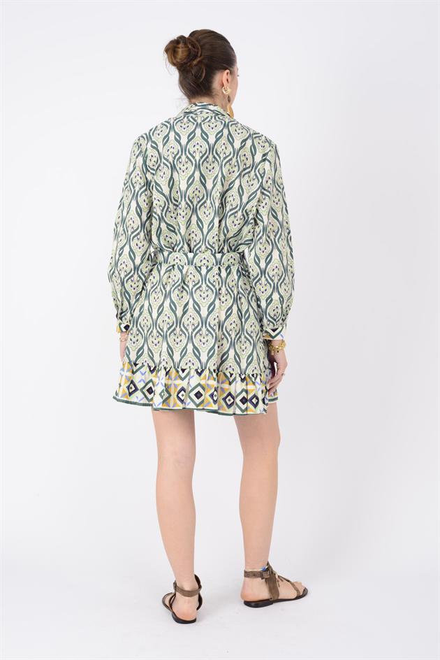 AN10602 MARIN KISA GÖMLEK ELBİSE