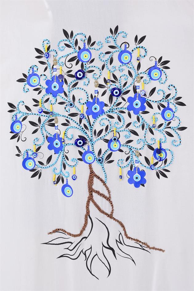 AN10611 HAYAT AĞACI BASKILI KİMONO