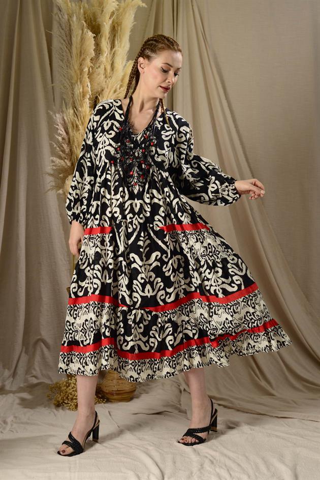 AN10647 REGINA VOLANLI ELBİSE