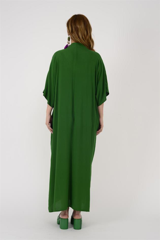 AN10656 NAKIŞ DETAYI V YAKA ELBİSE