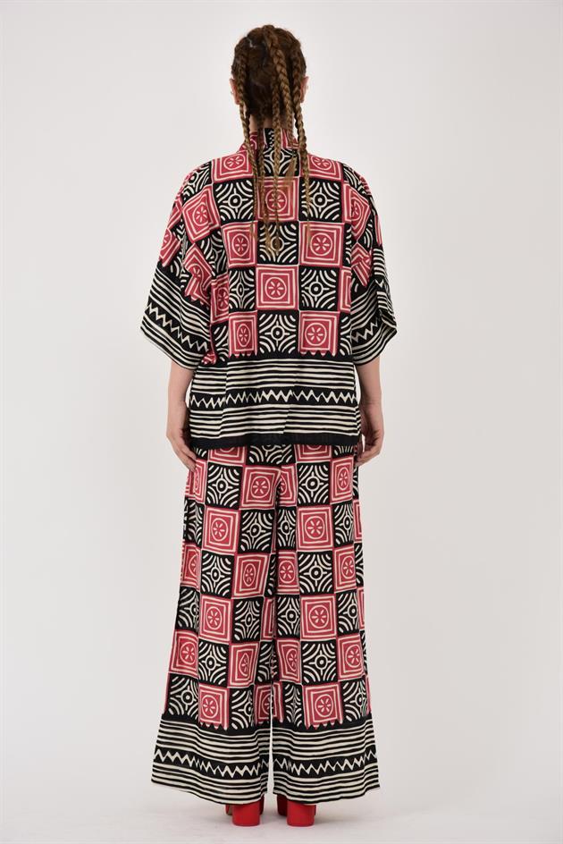 AN10667 MARIN GEOMETRİK DESEN 2Lİ TAKIM