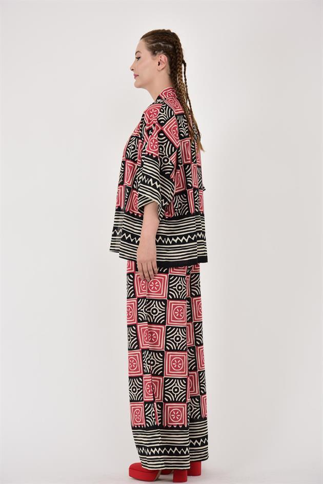 AN10667 MARIN GEOMETRİK DESEN 2Lİ TAKIM