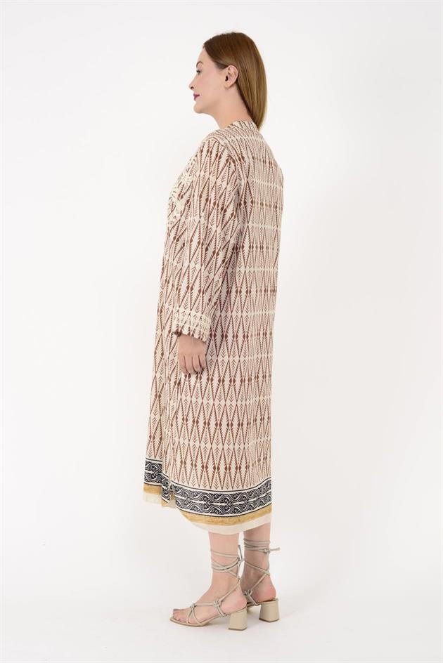 AN10669 MARIN İŞLEME DETAYLI ELBİSE