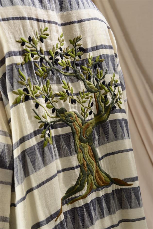 AN10676 MARVEL ARKASI ZEYTİN DALI İŞLEMELİ 2Lİ TAKIM