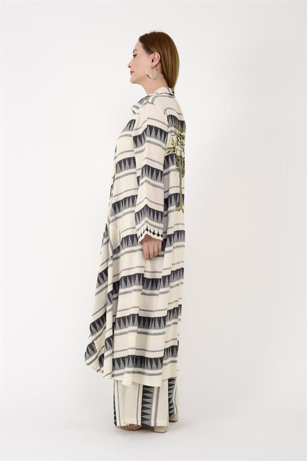 AN10676 MARVEL ARKASI ZEYTİN DALI İŞLEMELİ 2Lİ TAKIM