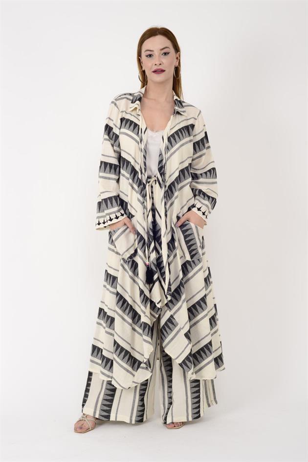 AN10676 MARVEL ARKASI ZEYTİN DALI İŞLEMELİ 2Lİ TAKIM