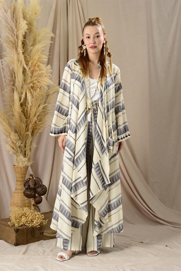 AN10676 MARVEL ARKASI ZEYTİN DALI İŞLEMELİ 2Lİ TAKIM