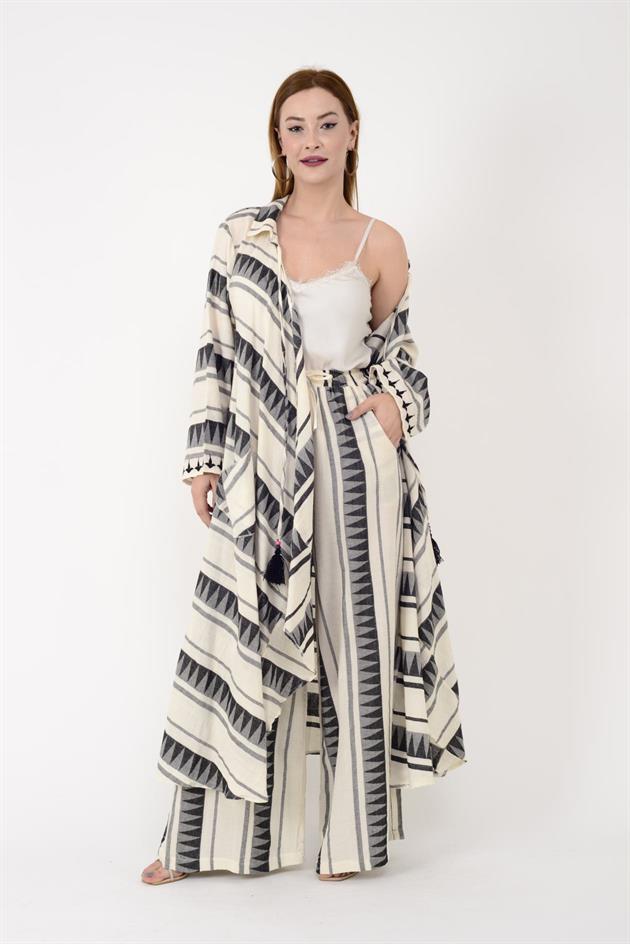 AN10676 MARVEL ARKASI ZEYTİN DALI İŞLEMELİ 2Lİ TAKIM