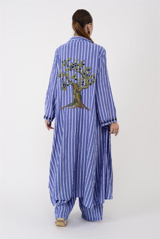 AN10676 TIGER ARKASI ZEYTİN DALI İŞLEMELİ 2Lİ TAKIM