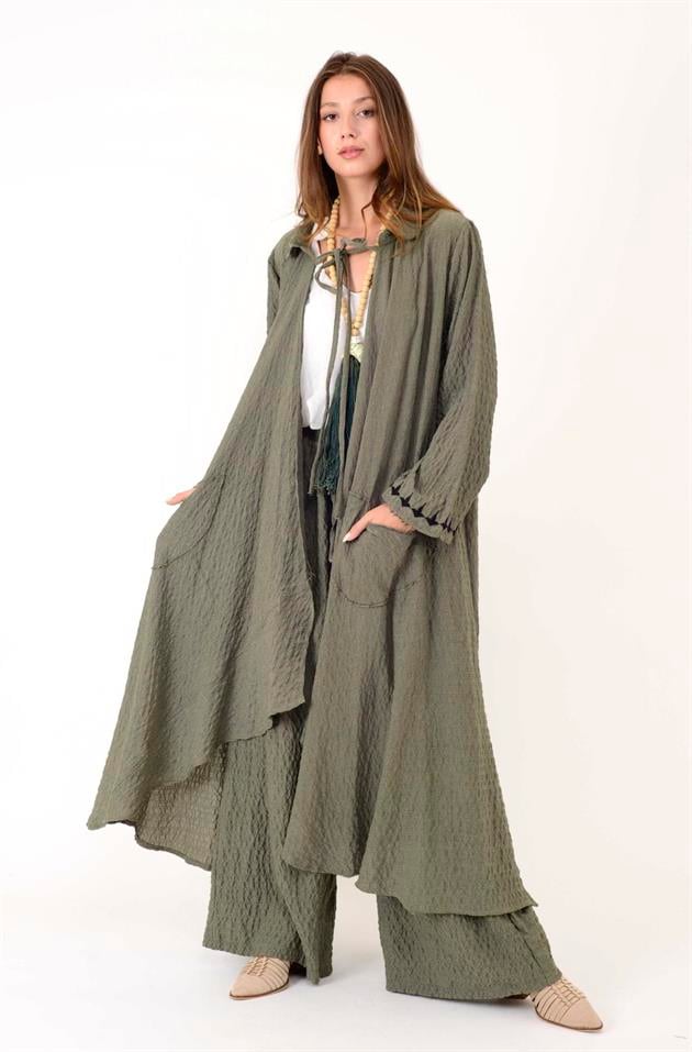 AN10676 TIGER ARKASI ZEYTİN DALI İŞLEMELİ 2Lİ TAKIM