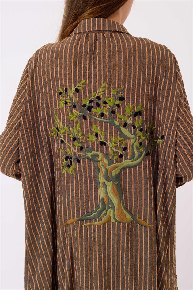 AN10676 TIGER ARKASI ZEYTİN DALI İŞLEMELİ 2Lİ TAKIM