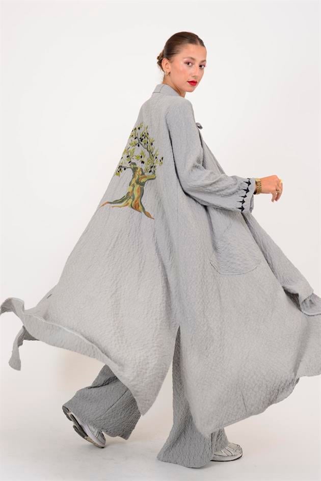 AN10676 TIGER ARKASI ZEYTİN DALI İŞLEMELİ 2Lİ TAKIM