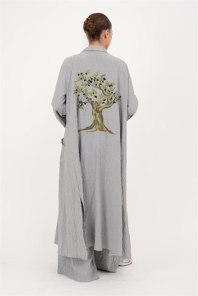 AN10676 TIGER ARKASI ZEYTİN DALI İŞLEMELİ 2Lİ TAKIM