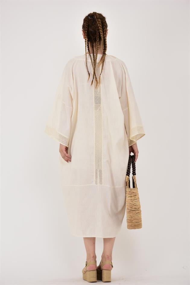 AN10682 AJUR DETAYLI HAM BOHEM KİMONO