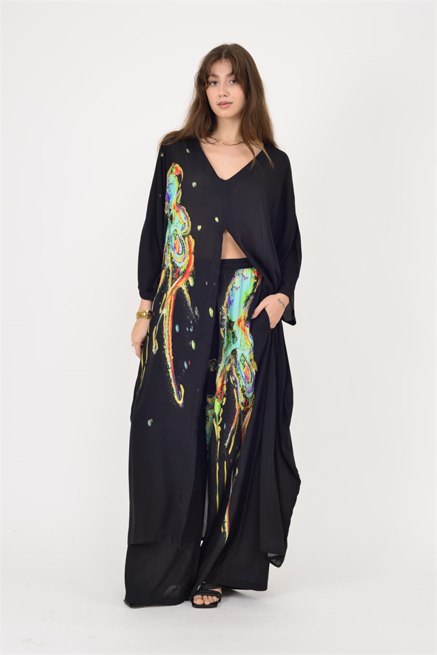 AN10712 AHTAPOT DESEN YALDIZ DETAYLI 2Lİ TAKIM