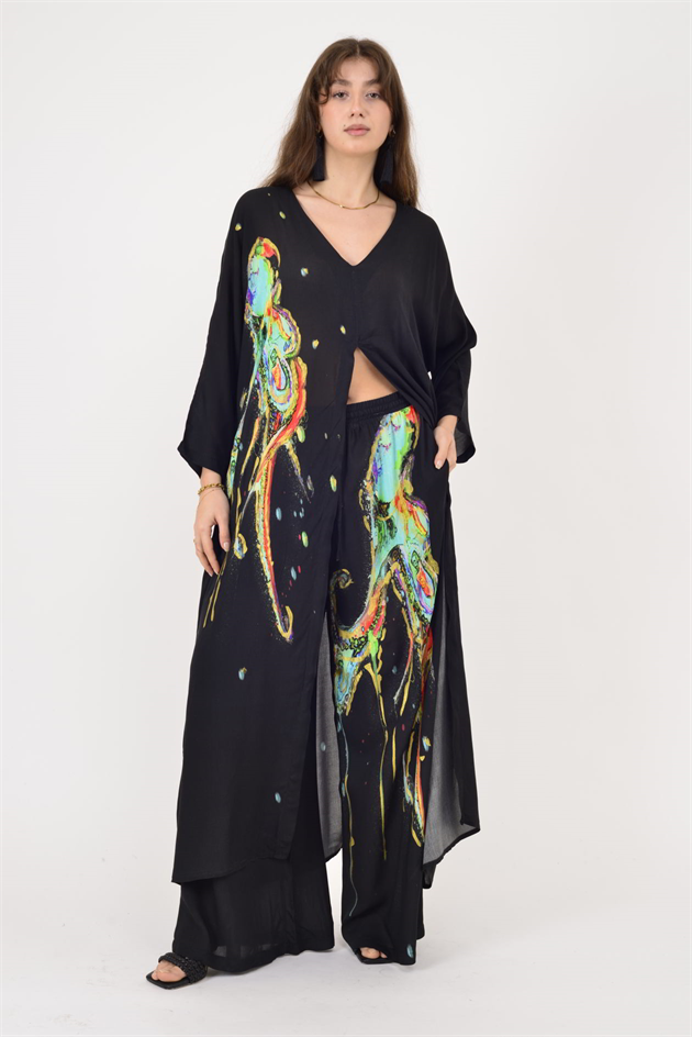 AN10712 AHTAPOT DESEN YALDIZ DETAYLI 2Lİ TAKIM