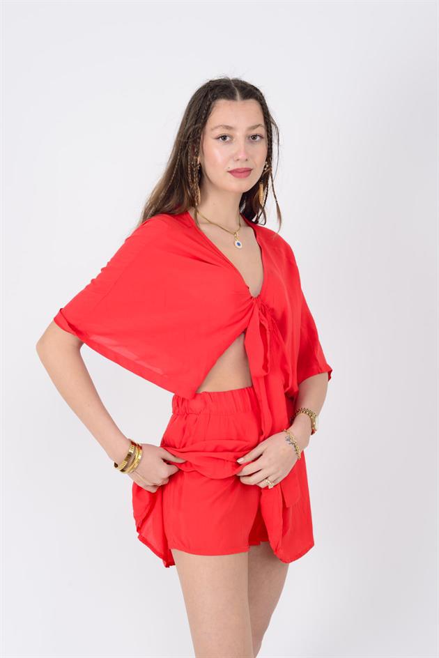 AN10714 BELİ LASTİKLİ ŞORT ETEK