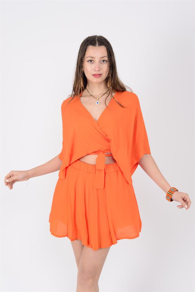 AN10714 BELİ LASTİKLİ ŞORT ETEK