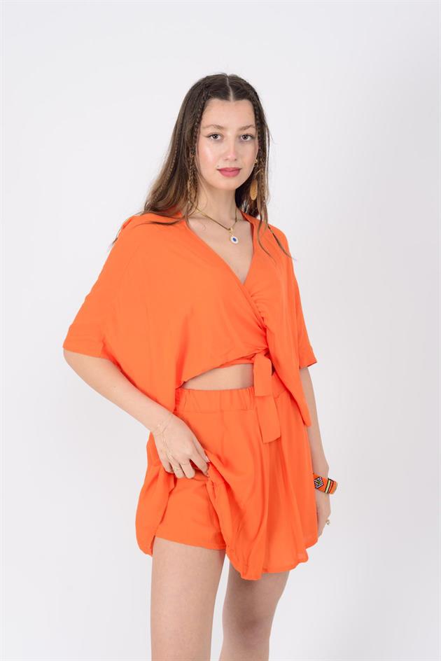 AN10714 BELİ LASTİKLİ ŞORT ETEK