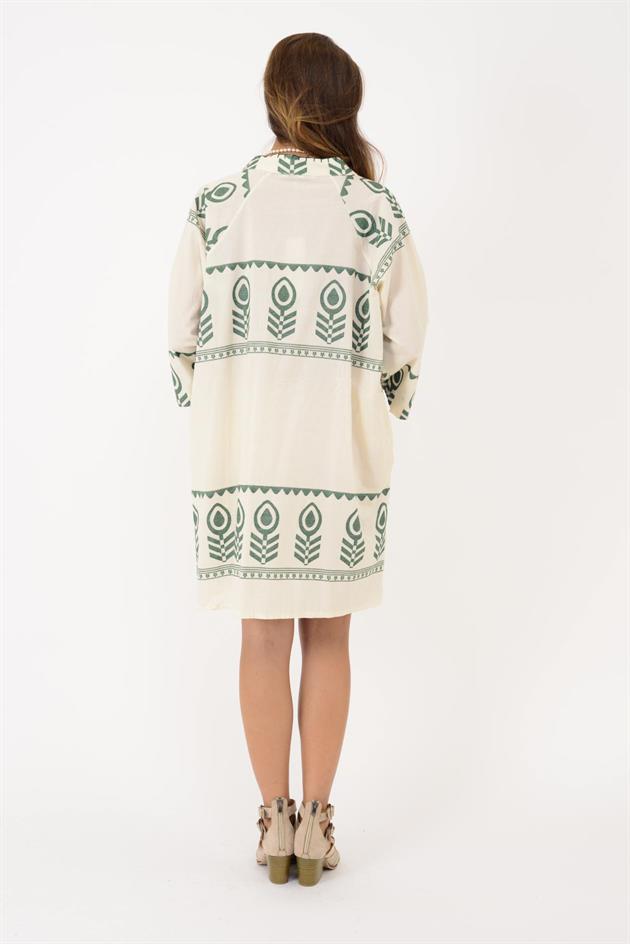 AN10716 DAMLA DESEN KISA ELBİSE