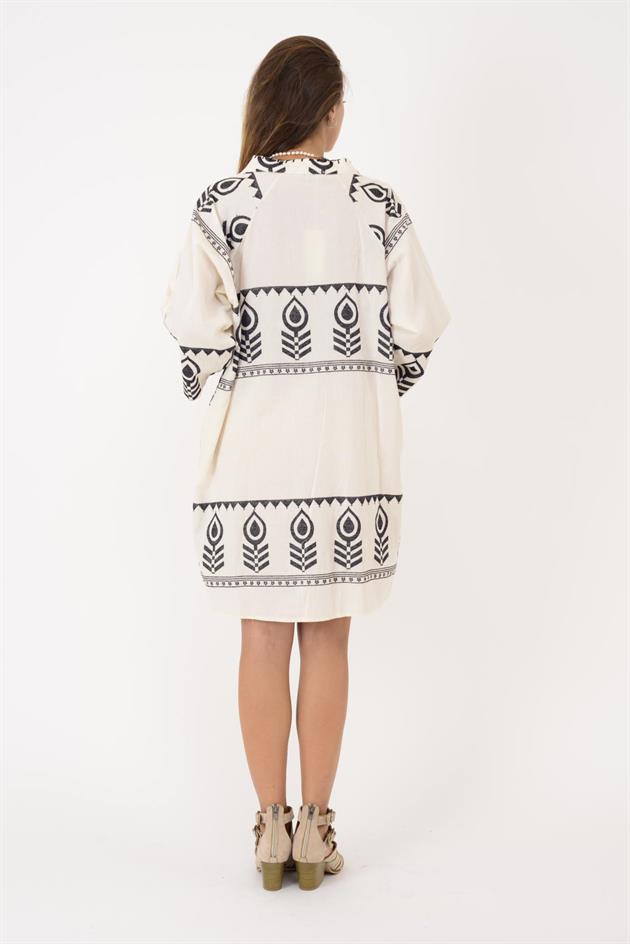 AN10716 DAMLA DESEN KISA ELBİSE