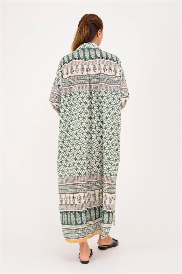 AN10732 MARIN CEP DETAYLI GÖMLEK ELBİSE