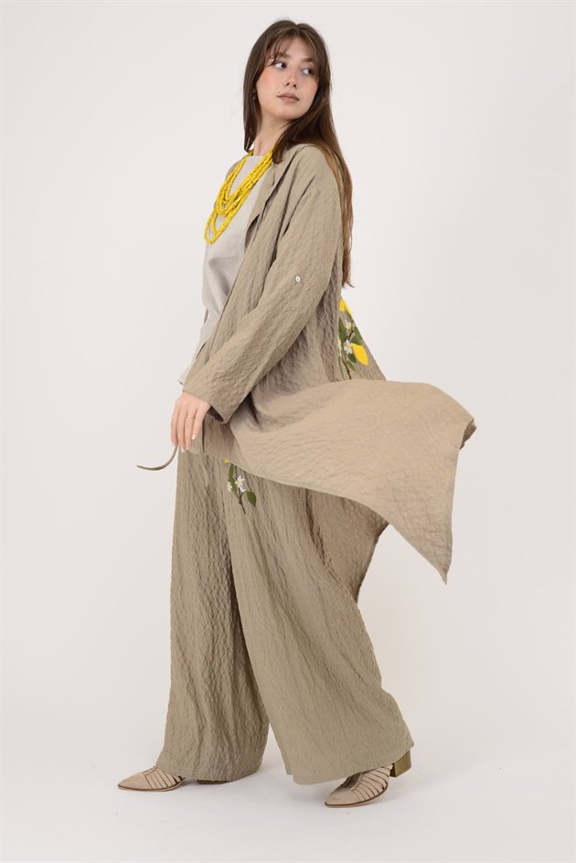 AN10753 LİMON AĞACI İŞLEMELİ 2Lİ GOFRE TAKIM