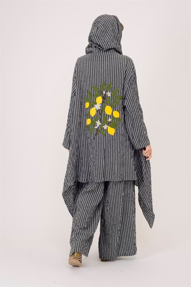 AN10753 LİMON AĞACI İŞLEMELİ 2!Lİ GOFRE TAKIM