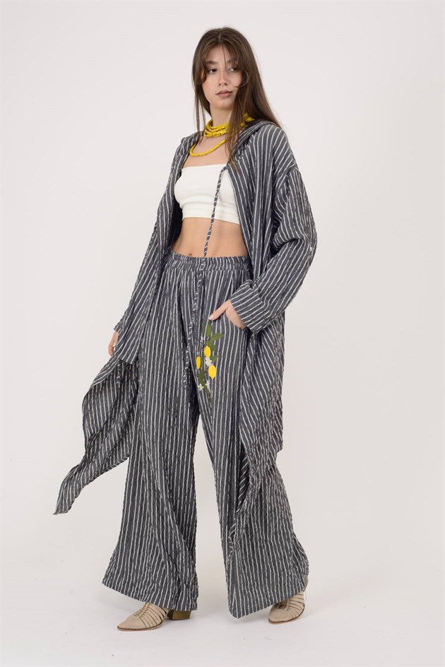 AN10753 LİMON AĞACI İŞLEMELİ 2!Lİ GOFRE TAKIM